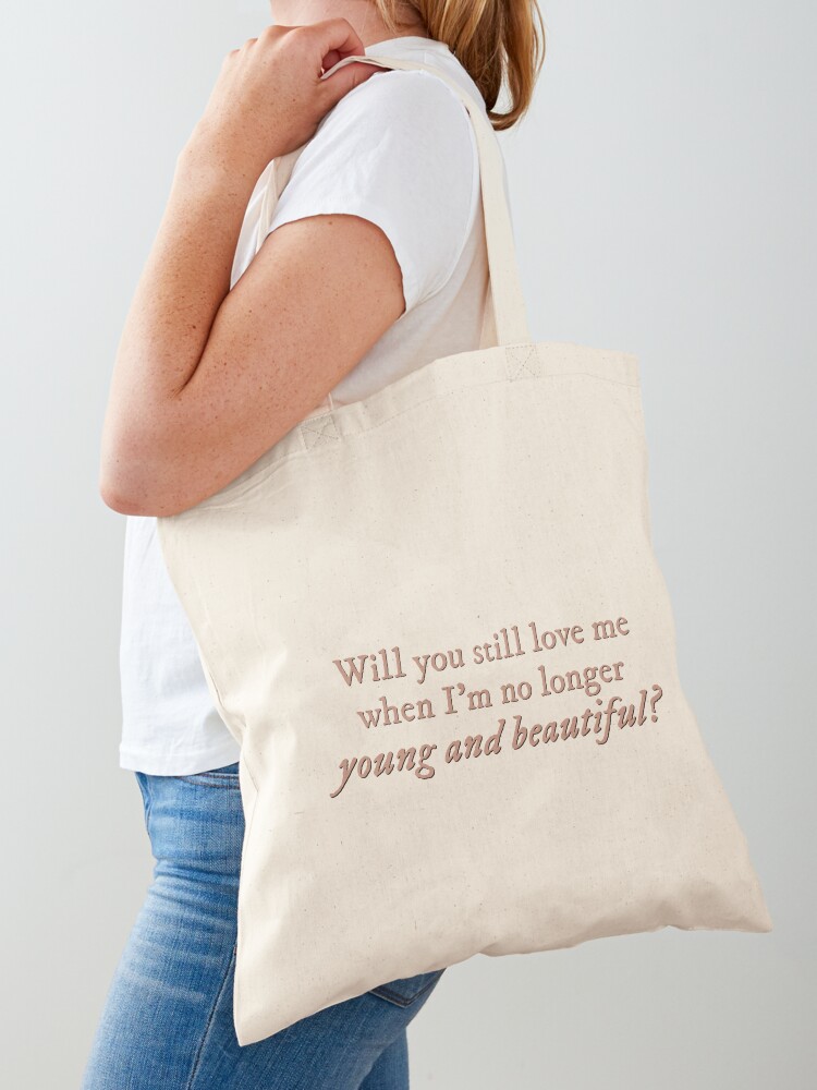 Luxury Bags For Young Women - Сумка-шоппер с принтом текста песни 