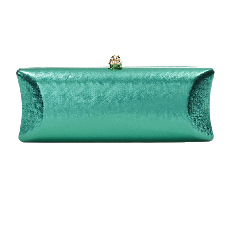 Luxury Bags Green - Классическая длинная вечерняя сумка в коробке,