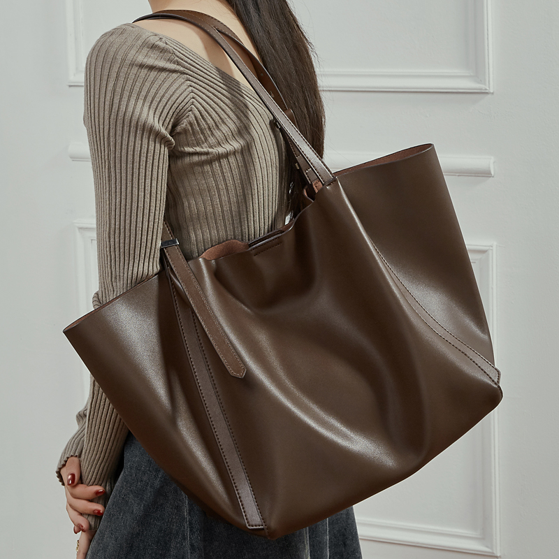 Luxury Bags Coach - Винтажные женские сумки-тоут Burminsa из натуральной