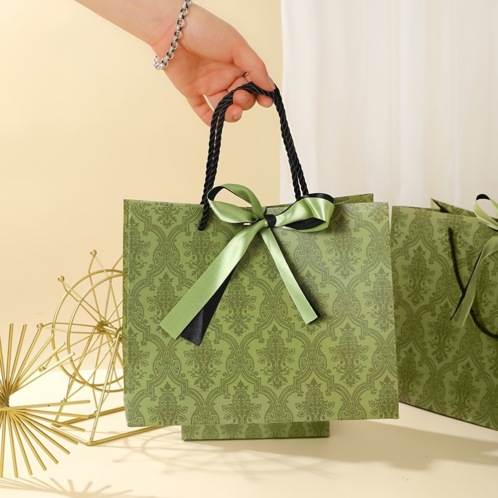 Роскошные плотные картонные па – обзор и цена Luxury Bags Green